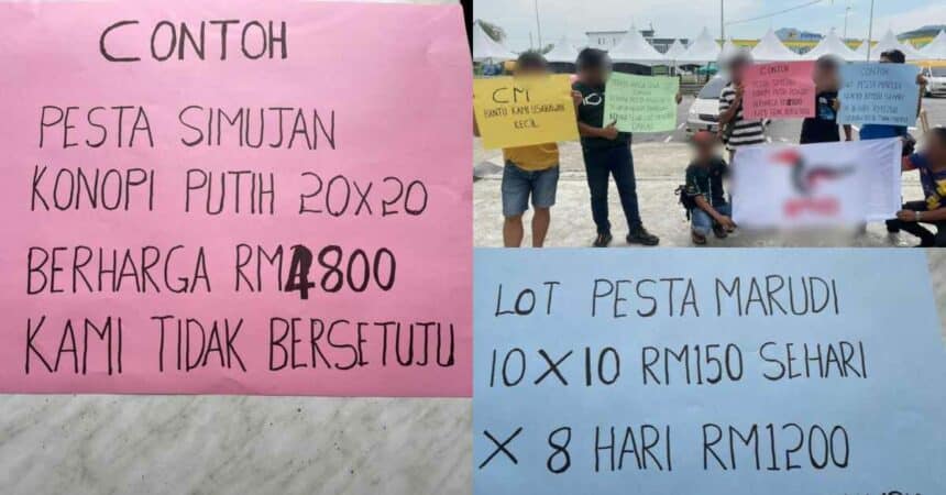 Sewa Tapak Cecah RM5K, Peniaga Kecil Di Serian Protes Pihak Penganjur Letak Harga 'Cekik Darah'