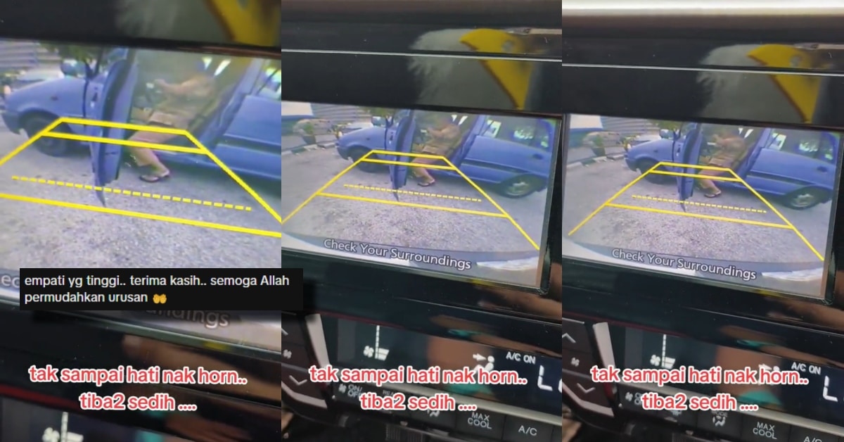 'Tak Sampai Hati Nak Hon', Lelaki Ini Luah Sayu Lihat Pak Cik Tua Makan Seorang Dalam Kereta