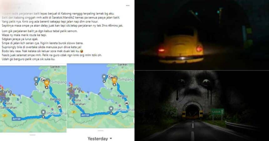 Terserempak Kereta Tanpa Pemandu Dengan Jalan Berkabus, Wanita Kongsi Kisah Seram Di Serian