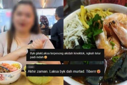 Wanita Disindir Netizen Gara-Gara Review Laksa Sarawak 'Terpesong' Letak Telur Padi