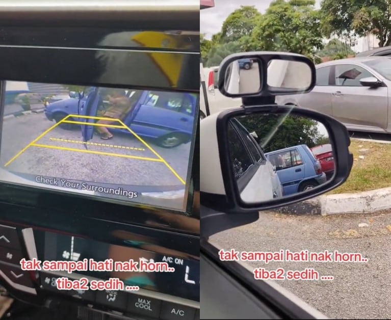 'Tak Sampai Hati Nak Hon', Lelaki Ini Luah Sayu Lihat Pak Cik Tua Makan Seorang Dalam Kereta