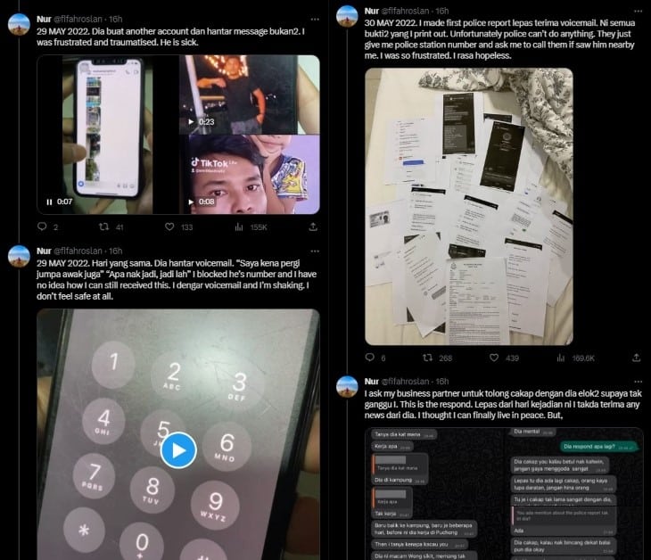 Lagi Kes Stalker Psiko, Wanita Ini Dedah Dirinya Diganggu Bekas Pekerjanya Sendiri Lebih Setahun