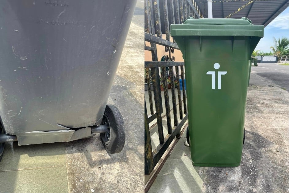 Wanita Ini Kongsi Cara Tukar Tong Sampah Rosak Secara Percuma Melalui Aplikasi