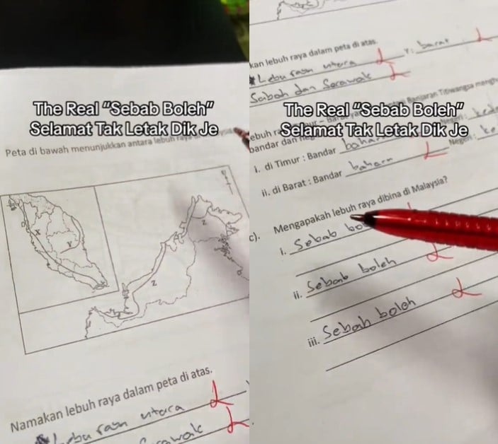 Terpengaruh Meme 'Sebab Boleh Dik', Netizen Panas Hati Lihat Jawapan