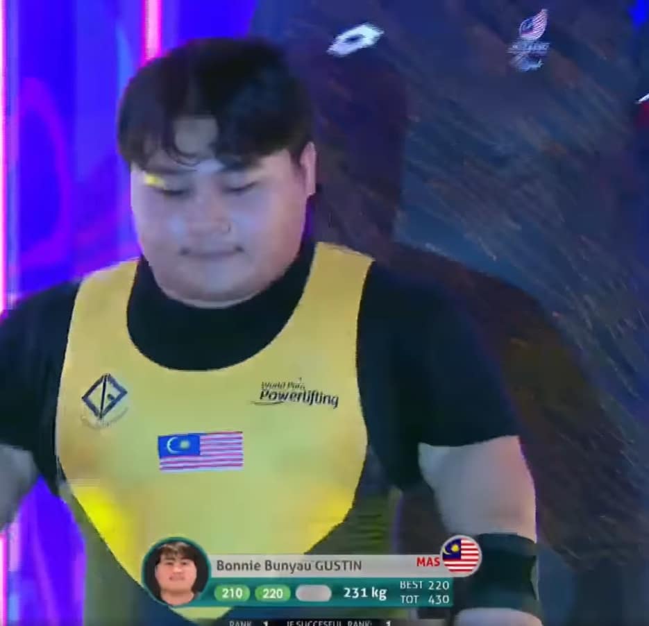 Rangkul Pingat Emas, Angkatan 'Badang' Sarawak Bonnie Bunyau Lagi Sekali Pecah Rekod Dunia Di Dubai