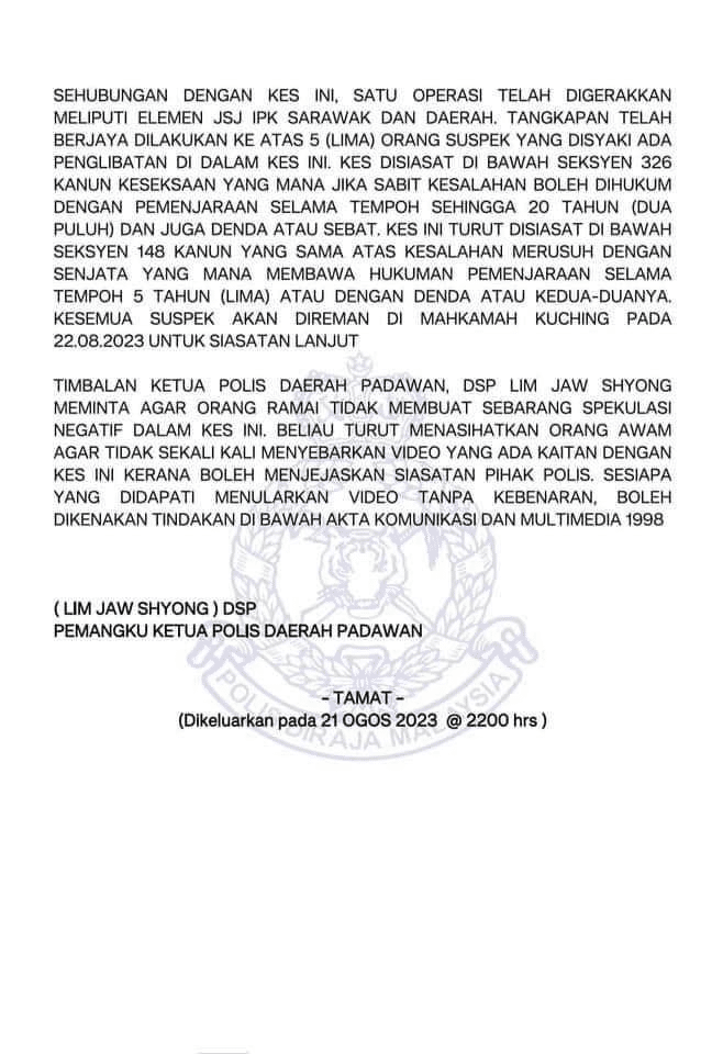 Gara-Gara Nafi Berhutang, Lelaki Parah Ditetak Lima Individu Di Jalan Palma Matang