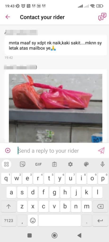 Lelaki Bengang Rider Tak Hantar Makanan Sampai Depan Pintu Rumah, Alasannya Sakit Kaki