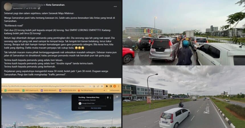 'Dia Sorang Saja Nak Cepat', Individu Luah Rasa Kesal Dengan Sesetengah Sikap Pemandu Di Samarahan