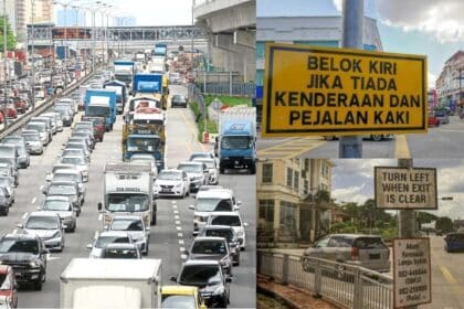Kuching Bandar Pertama Di Malaysia Guna Papan Tanda 'Belok Kiri Jika Tiada Kenderaan'