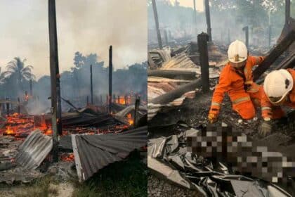 Nahas Kebakaran Rumah Panjang Di Julau, Lelaki OKU Ditemui Rentung Dalam Bilik