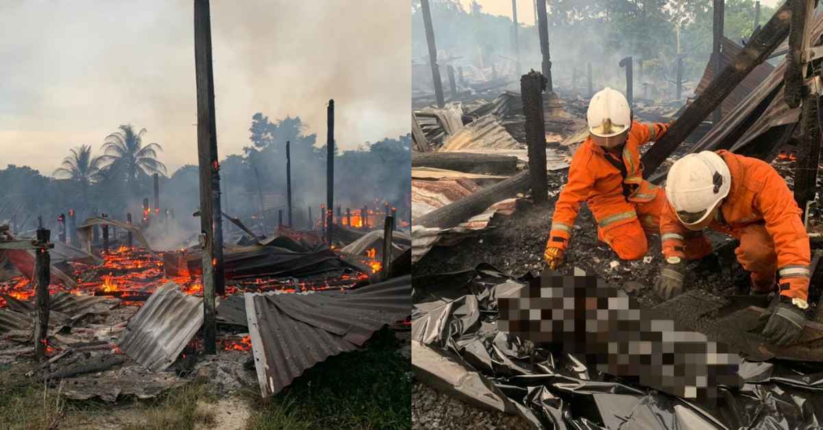 Nahas Kebakaran Rumah Panjang Di Julau, Lelaki OKU Ditemui Rentung Dalam Bilik