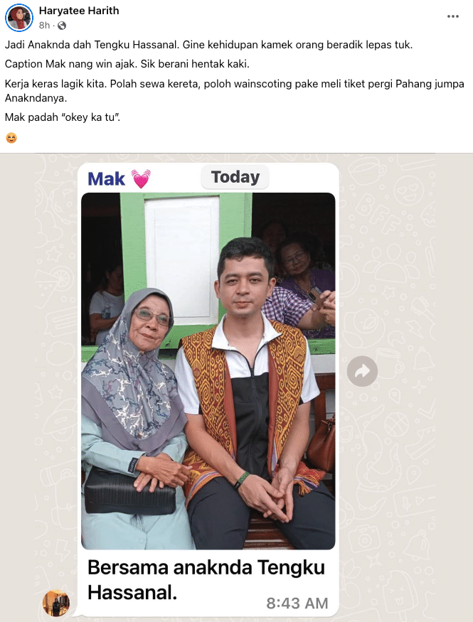 Tapau Habis, Makcik Buat Ramai Cemburu Dapat Bergambar Dengan 3 Tengku