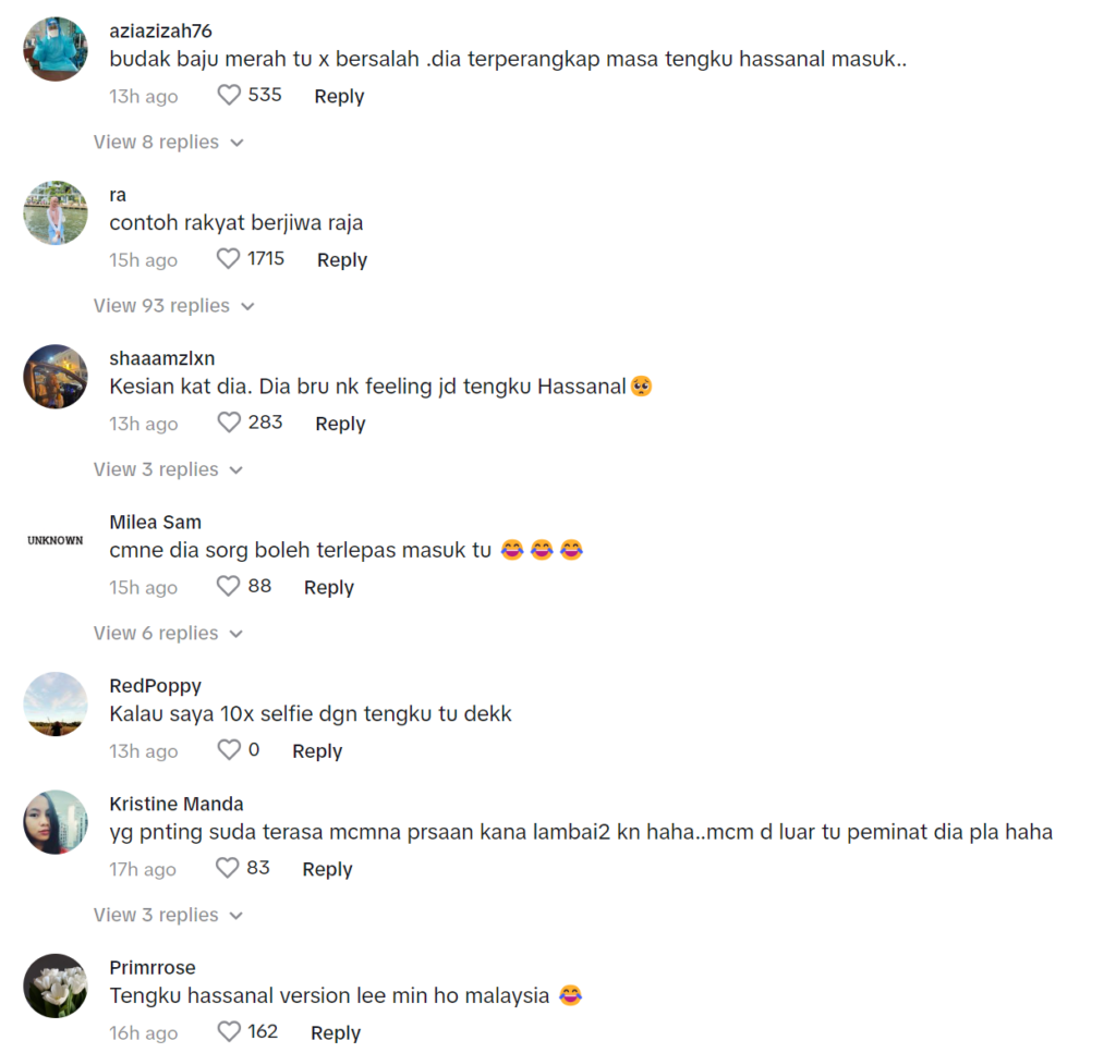 'Rakyat Berjiwa Raja', Video Tular Remaja Syok Lambai Peminat Tengku Hassanal Ini Buat Netizen Terhibur
