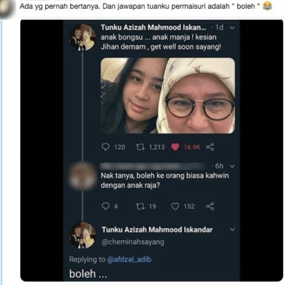 Rakyat Biasa Boleh Kahwin Dengan Anak Raja Ke, Ini Respon Permaisuri Agong