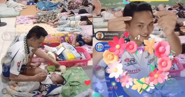 Demi 'Gift' Tiktok, Bayi 2 Bulan Dipaksa Makan Bubur Segera Oleh Pengasuh