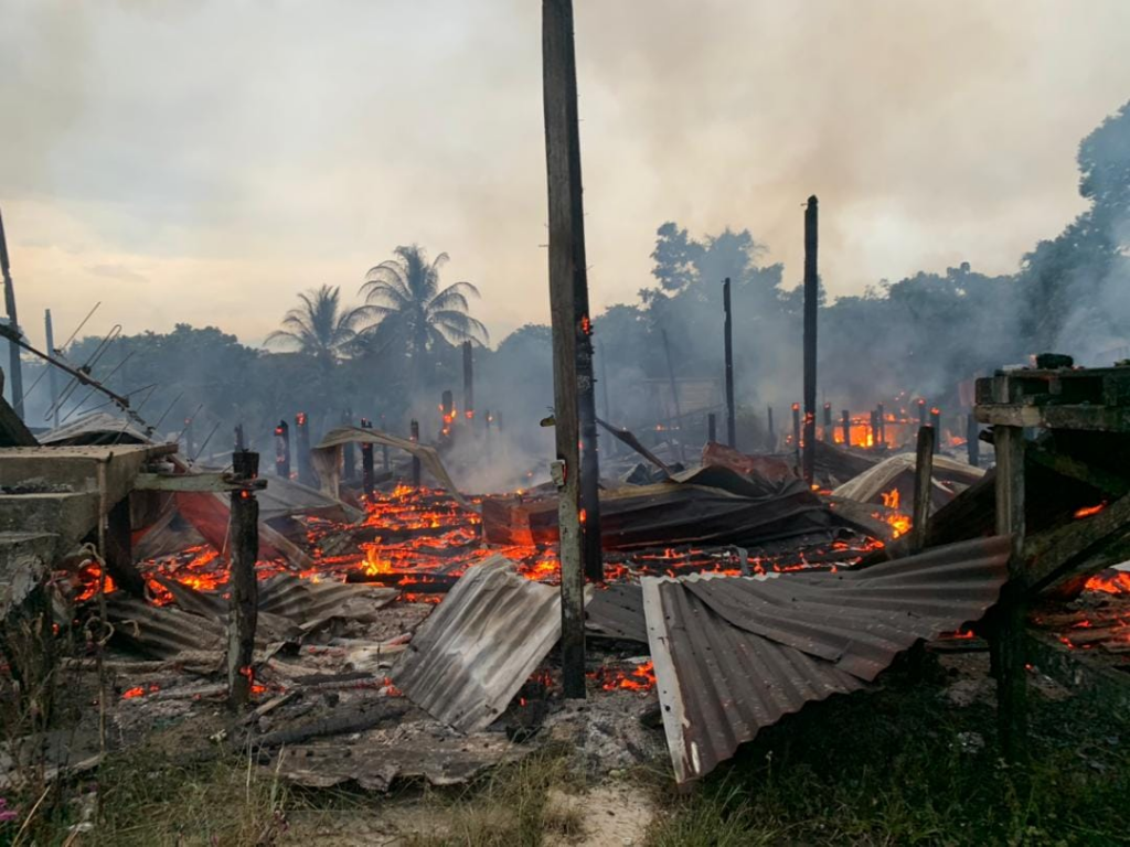 Nahas Kebakaran Rumah Panjang Di Julau, Lelaki OKU Ditemui Rentung Dalam Bilik
