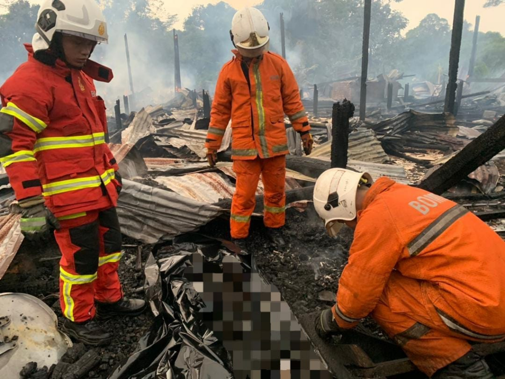 Nahas Kebakaran Rumah Panjang Di Julau, Lelaki OKU Ditemui Rentung Dalam Bilik