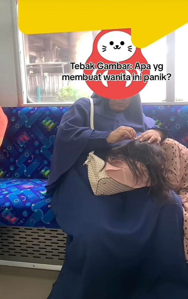 Leka Bersih Kepala Anak Dipenuhi Kutu Dalam Bas Awam, Tindakan Ibu Ini Buat Netizen Geli