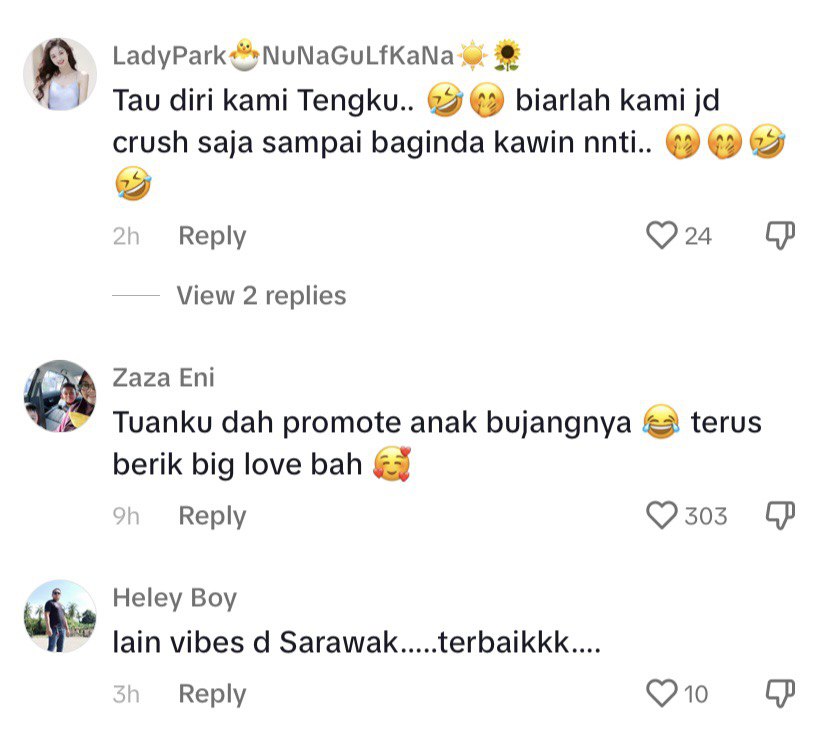 'Dia Masih Bujang', Gelagat Agong Usik Tengku Hassanal Ini Buat Ramai Orang Sarawak Teruja