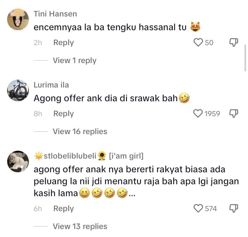 'Dia Masih Bujang', Gelagat Agong Usik Tengku Hassanal Ini Buat Ramai Orang Sarawak Teruja