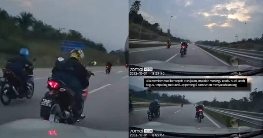 Aksi 'Superman' Berlumba Di Atas Jalan Pan Borneo Sri Aman - Serian Ini Undang Geram Netizen