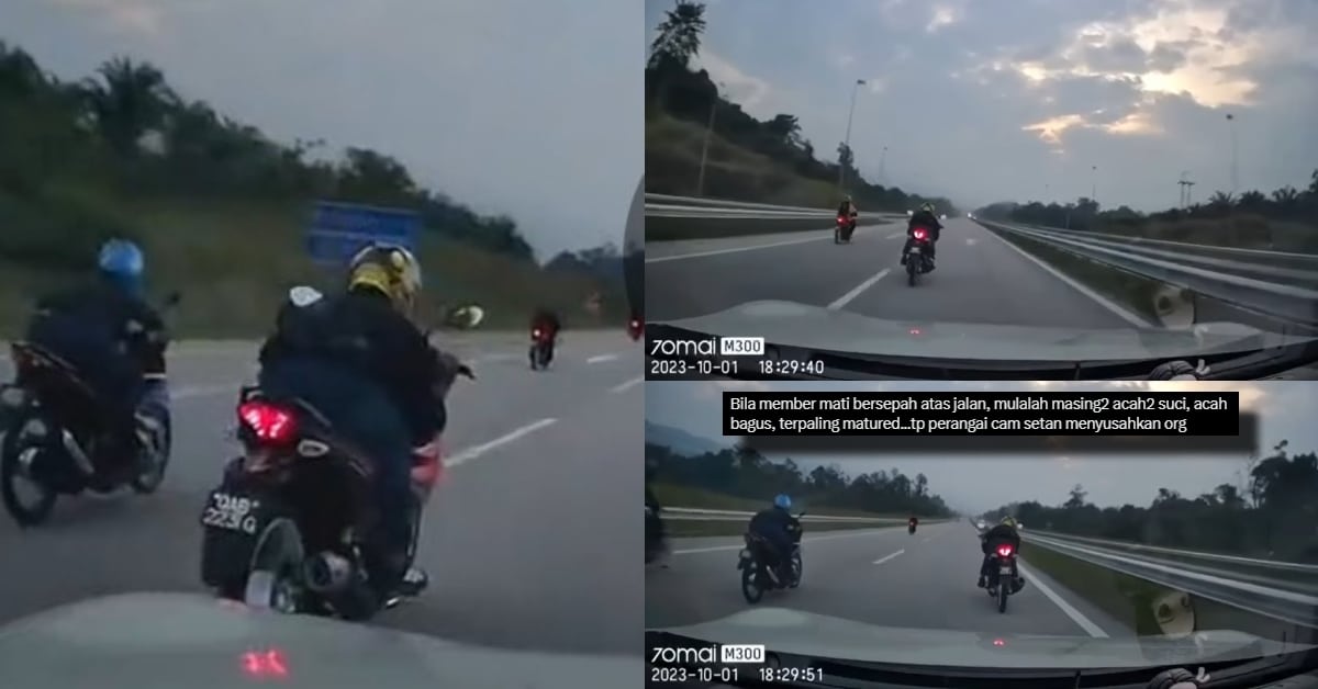 Aksi 'Superman' Berlumba Di Atas Jalan Pan Borneo Sri Aman - Serian Ini Undang Geram Netizen