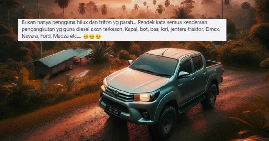 Diesel Bakal Dikenakan Subsidi Bersasar, Ini Reaksi Geng Hilux Di Sarawak