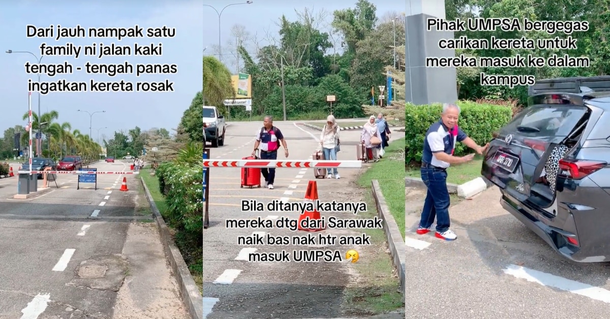 Sanggup Jalan Kaki Demi Hantar Anak Masuk Uni, Keluarga Dari Sarawak Ini Undang Prihatin Netizen