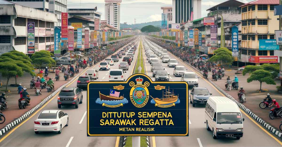 Sempena Sarawak Regatta, Ini Senarai Jalan Yang Bakal Ditutup Di Kuching Selama 10 Hari