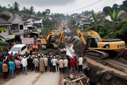 Terputus Hubungan Jalan, Netizen Gesa Pihak Berwajib Percepat Kerja Pembaikan Jalan Di Buso