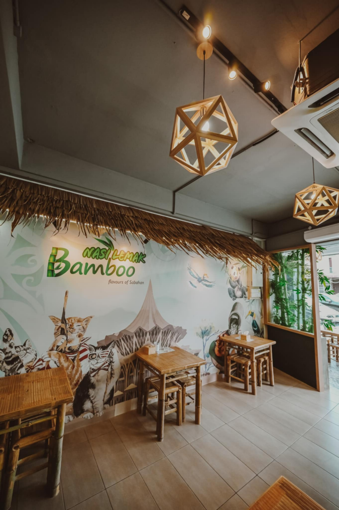 Port Makan Menarik Di Kuching, Nasi Lemak Bamboo Saji Menu Lazat Untuk Anda