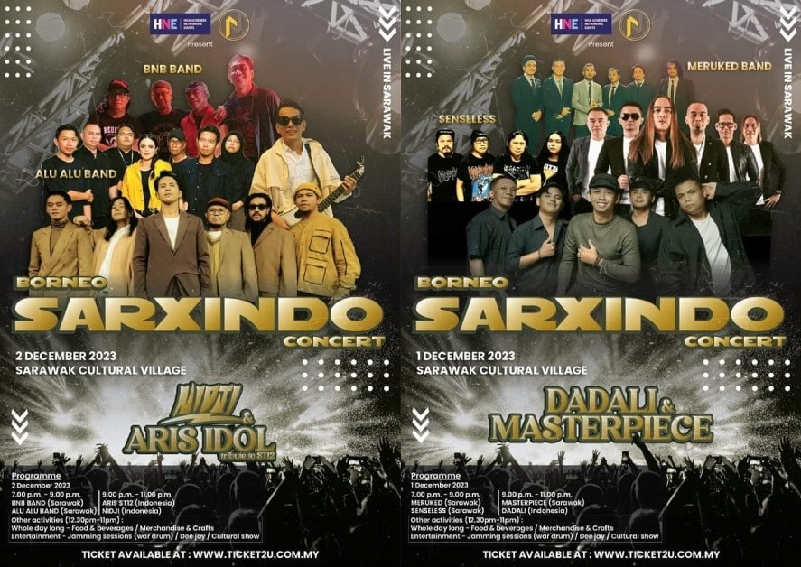 Konsert Bulan Disember Ini, Nidji Dan Dadali Bakal Gegar Pentas Di Kampung Budaya Sarawak