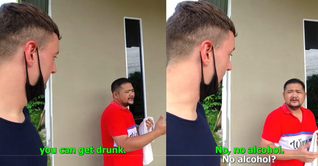 'Auto Cakap Melayu Member Tu', Netizen Geli Hati Lihat Gelagat Youtuber Eropah Diberi Air Tuak Di Sarawak