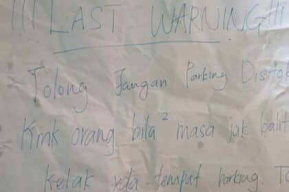 Duduk Flat Selera Kondo, Wanita Terkedu Jiran Beri Warning Gara-Gara Terambil Parking