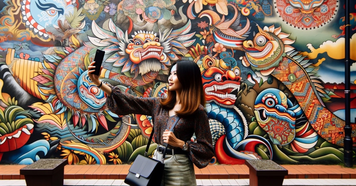 Ini Port Cun Mural Untuk Anda Bergambar Di Kuching