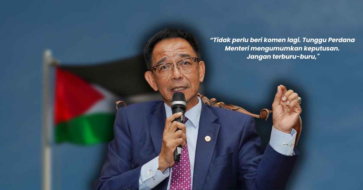 Karim Hamzah Gesa NGO Sarawak Jangan Terburu-Buru Komen Isu Pelarian Palestin