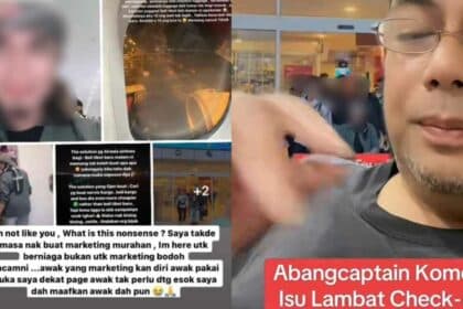 Lambat Check-In Dan Hampir Terlepas Flight, Abang Pilot Ini Tampil Tegur Influencer Terkenal