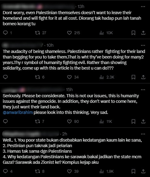 Enggan Pelarian Palestin Masuk Sarawak, Pendirian Aktivis Ini Undang Kontroversi