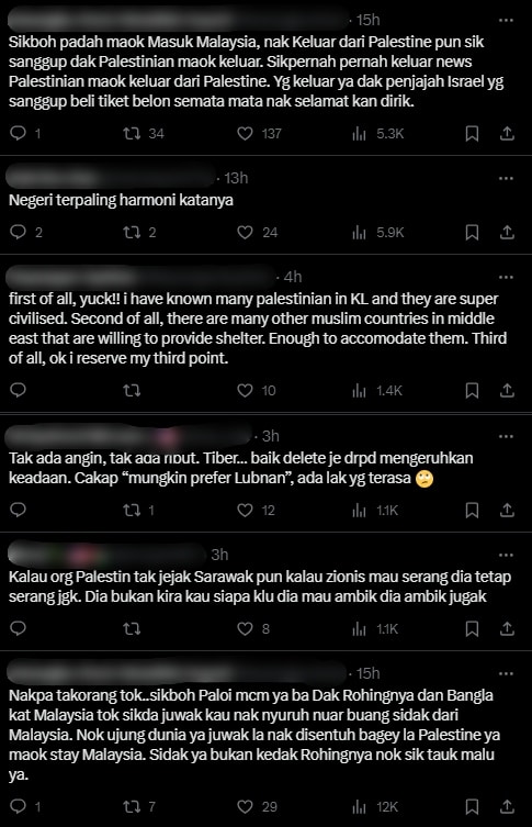 Enggan Pelarian Palestin Masuk Sarawak, Pendirian Aktivis Ini Undang Kontroversi