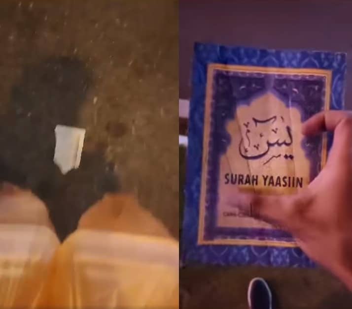 Tular Individu Dakwa Jumpa Al Quran Dan Yasin Dikoyak, Berterabur Atas Jalan Di Kuching