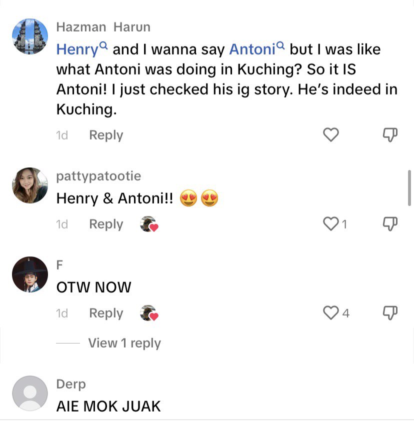 Video Henry Golding Dan Antoni Porowski Berada Di Waterfront Kuching Buat Netizen Teruja
