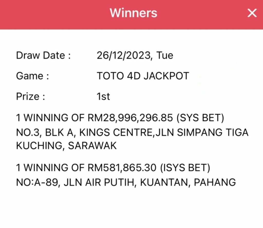 Jadi Jutawan Sekelip Mata, Lelaki Dari Kuching Ini Peroleh RM28 Juta