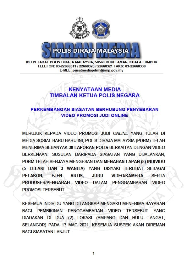 Netizen Selongkar Senarai Influencer Bangga Iklankan Judi Online