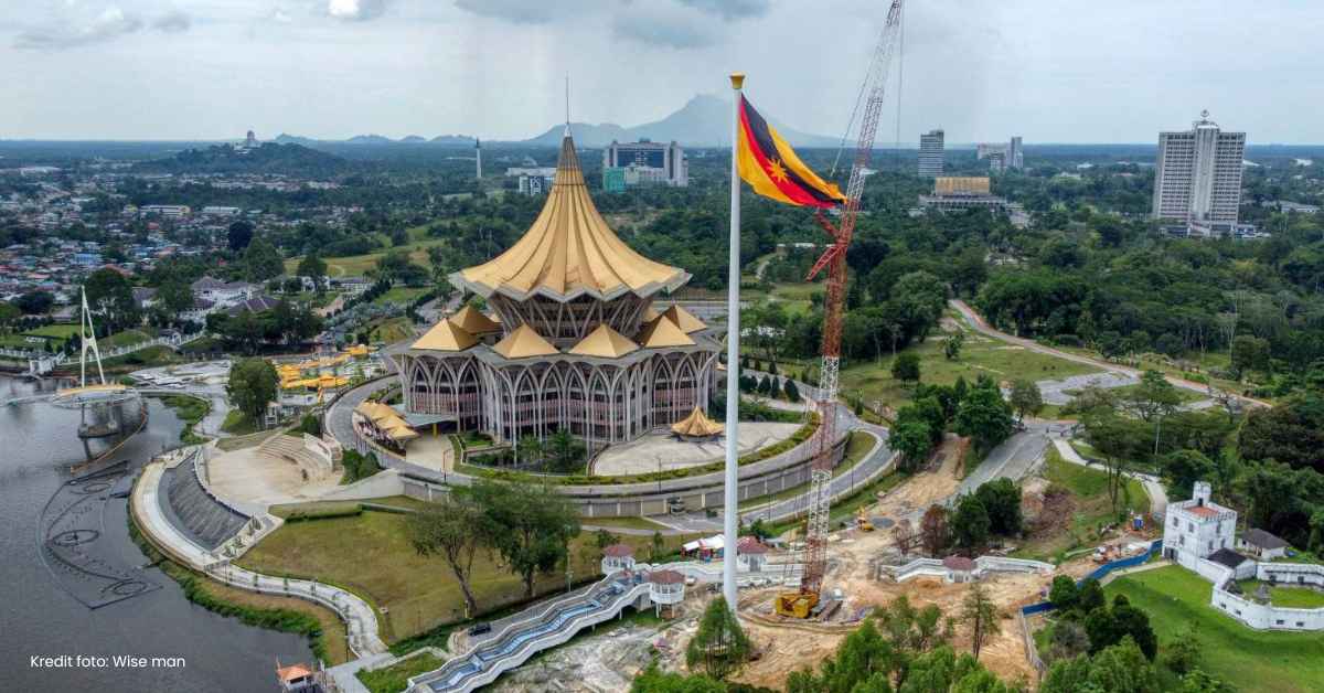Pecah Rekod Di Asia Tenggara, Tiang Bendera Gergasi Sarawak Bakal Dirasmikan 31 Dis Ini