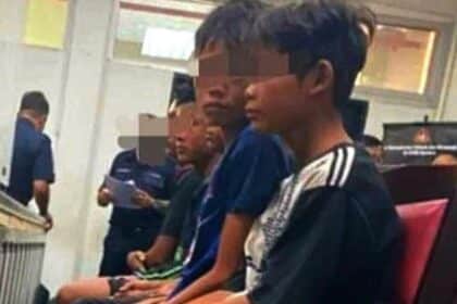 Polis Tahan Tujuh Kanak-Kanak Disyaki Curi Motosikal Di Sibu