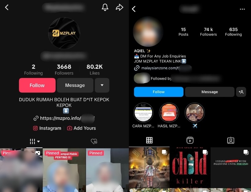 Netizen Selongkar Senarai Influencer Bangga Iklankan Judi Online