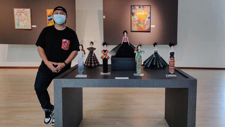 Kenali Fikri Gompul, Pereka Fesyen Sabah Dengan Ciptaan Motif Ulat Sagu