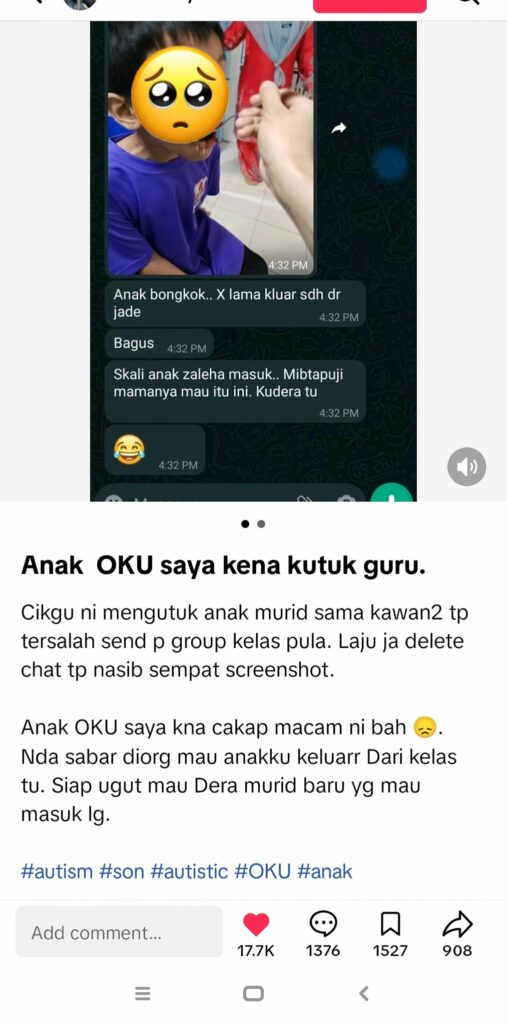 Kutuk Budak OKU, Jabatan Pendidikan Negeri Sabah Mahu Guru Beri Penjelasan