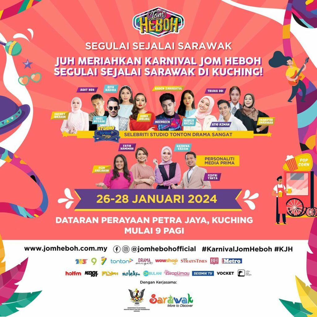 Berlangsung Mulai Minggu Depan, Ini Barisan Artis Bakal Gegarkan Jom Heboh
