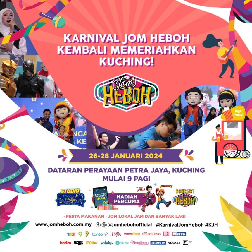 Ini Senarai Event Menarik Di Kuching Bulan Januari 2024